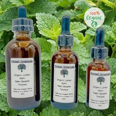 Organic Lemon Balm (Melissa officinalis) 500mg or 650mg vegetarian and pullulan
