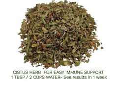 Wild Greek Cistus Incanus Dried Leaf RockRose Cretan leaf 2025 crop 450 gm 1 Lb