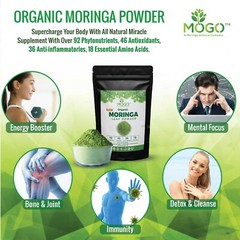 Organic Moringa Powder 1-10 LB |Antioxidant Rich,Weight Loss,Raw SUPERFOOD-MOGO™