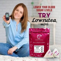 Lowsutea Mini. Manage Blood Sugar, Cholesterol & Blood Pressure Sugar Detox tea