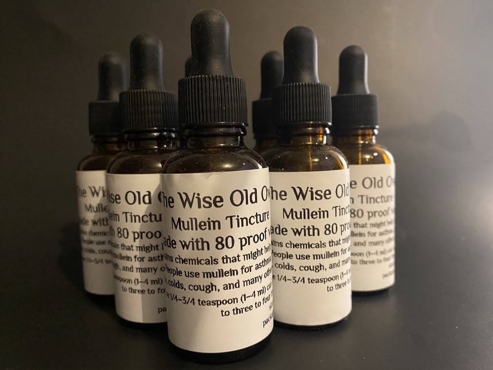 Mullein Leaf Tincture Natural Liquid Drops Extract 2 Oz Lungs Breath Respiratory