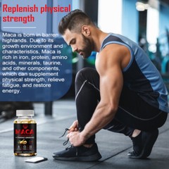 Organic maca root black red yellow 2 x 120 capsules maca extreme extract softgel