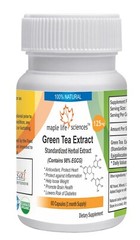 EGCG 98% pure capsules Epigallocatechin Gallate Green Tea Extract No fillers