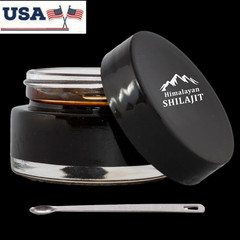 Pure 100% Himalayan Shilajit, Soft Resin, Organic, Extremely Potent, Fulvic Acid