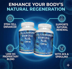 Blue Algae Supplements Stem Cell Activator 1000mg Repair Damage Cells 2 BOTTLE