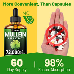 Mullein Drops for Lungs with Licorice & Astragalus, Respiratory & Immune Support