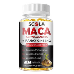 Maca Root Complex 12000mg, Peruvian Maca Extract for Men & Women 120 Capsules