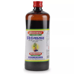 Baidyanath Vidangasava 450ml, Herbal Ayurvedic Stomach Wellness