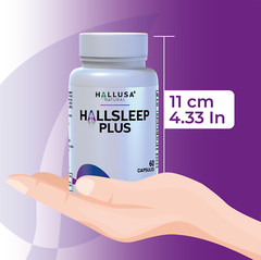 HALLSLEEP Support with Ashwagandha, Melatonin, Calm Magnesium & Relaxium Aid x60
