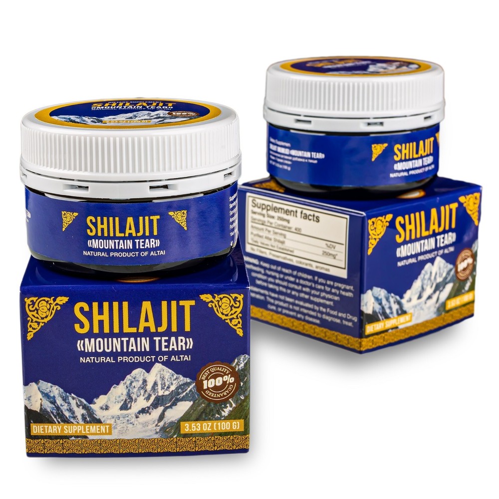 “Mountain Tear” Altai Pure Premium Shilajit Mumijo Resin Siberia 100g (3.4 oz)