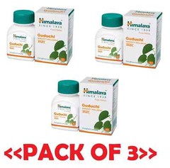 Himalaya Guduchi 60 Tablets x 3 Pack | Supports Immune Health | Exp. 09/2027