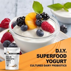 – Inulin Prebiotic Fiber, Water Soluble, Chicory Root Powder, Promotes Gut Healt