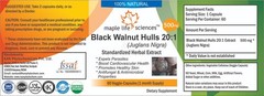 Black Walnut Hulls Extract Capsules Juglans Nigra Kernel For Intestinal Worm