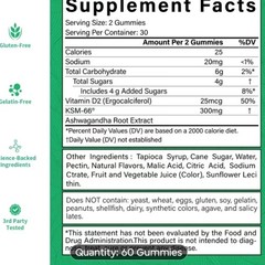 Ashwaganda Ksm-66 Gummy 1 Bottle Mixed Berry 🫐 Flavor 1 Month Supply