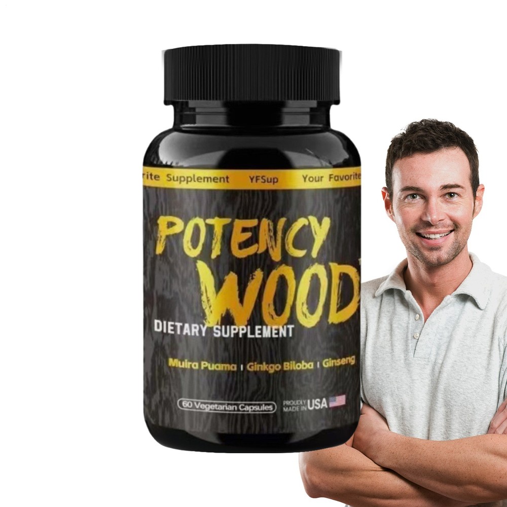 60pcs Potency Wood Capsule Pure Natural Herbal Formula Supplement Capsules