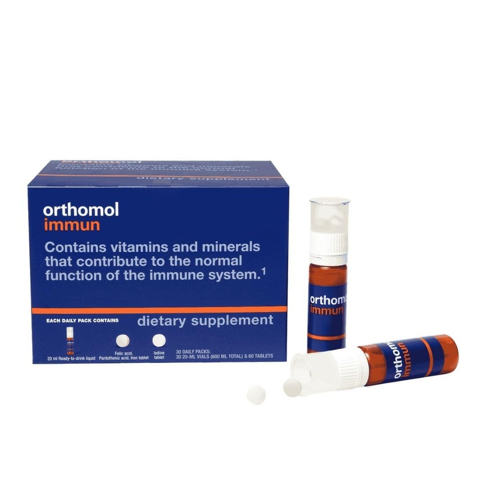 Orthomol Immun, Immune Support Supplement, 30 Count (Pack of 1), Vial 30d