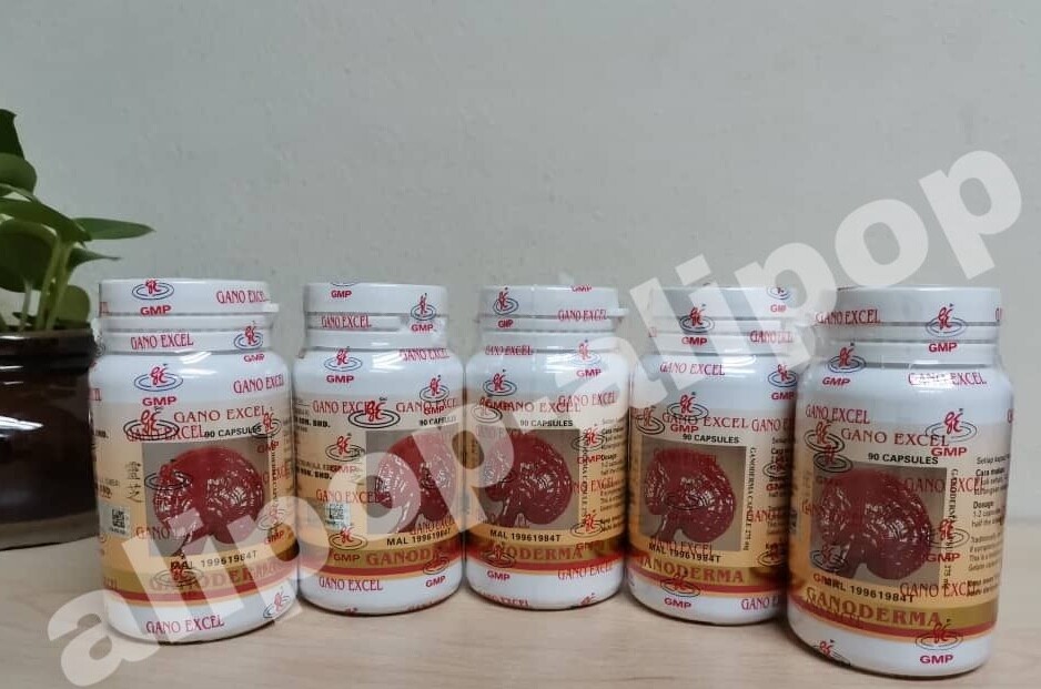 Gano Excel Ganoderma Lucidum (Lingzhi) – 90 Capsules x 5 bottles