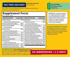 Nature Made Multivitamin Tablets with Iron, Multivitamin for Women and Men for D