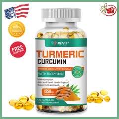 TURMERIC 95% CURCUMIN 1950mg EXTRACT TUMERIC BLACK PEPPER ANTIOXIDANT BEST