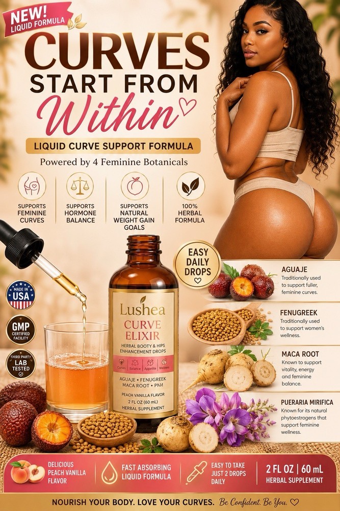 BBL Curve Drops, for Hips & Butt Waist Slimming 2 ounces