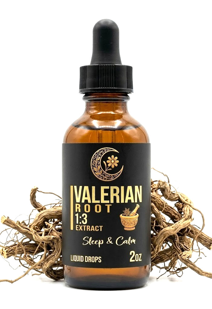 Valerian Root Extract Tincture Stress Sleep Support Many Sizes EASY Liquid Drops