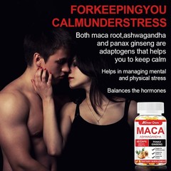Maca Root 10000mg, Ashwagandha,Panax Ginseng Extract Male Enhancing 60 Capsules