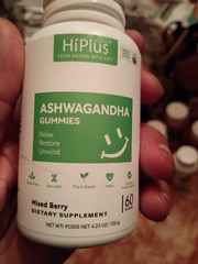 Ashwaganda Ksm-66 Gummy 1 Bottle Mixed Berry 🫐 Flavor 1 Month Supply