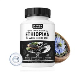 3 PACK Ethiopian Black Seed Oil Softgels 4.64% Thymoquinone Gluten-Free
