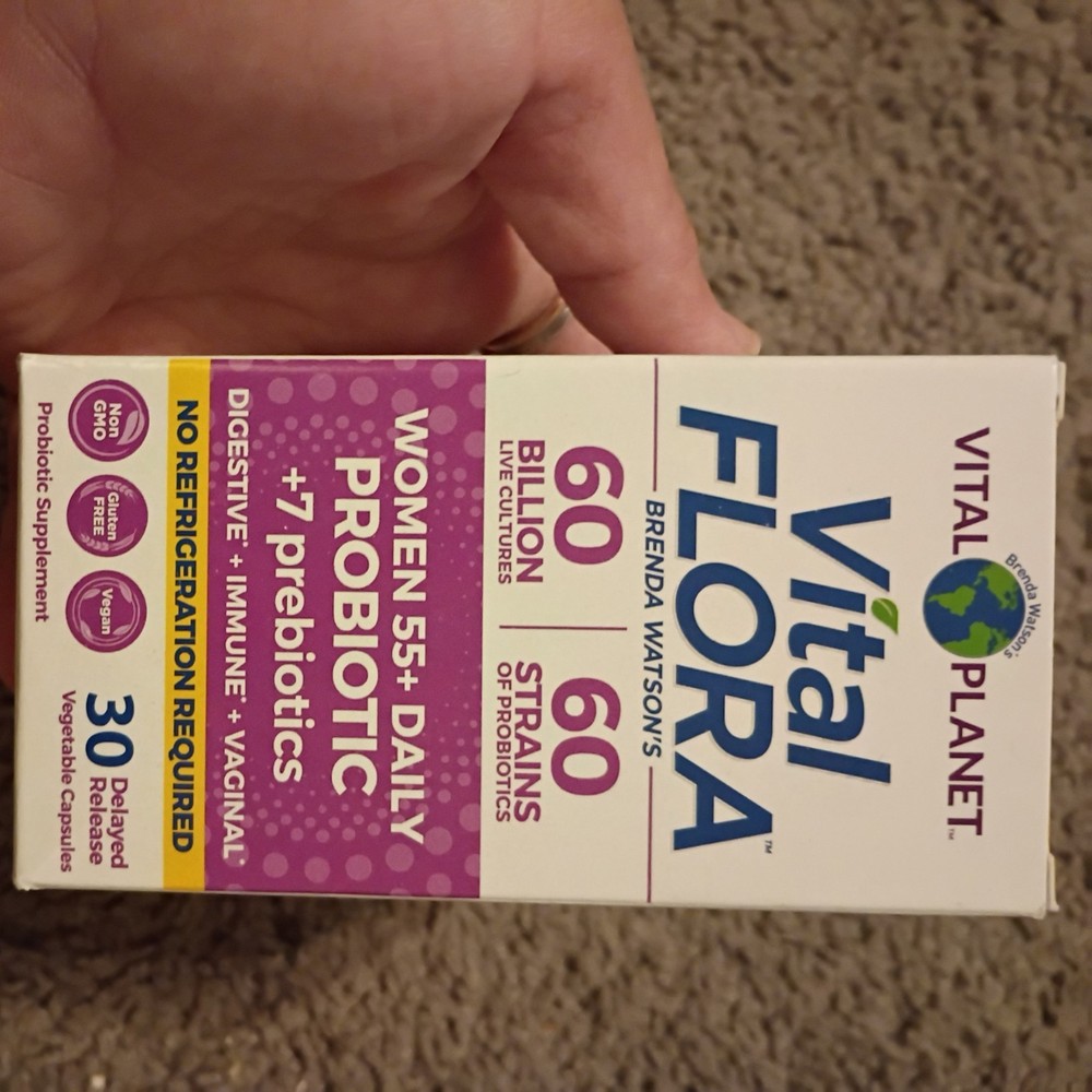 Vital Planet – Flora Women 55+ Daily Shelf Stable 30 Caps Pro/prebiotics Ex.5/27