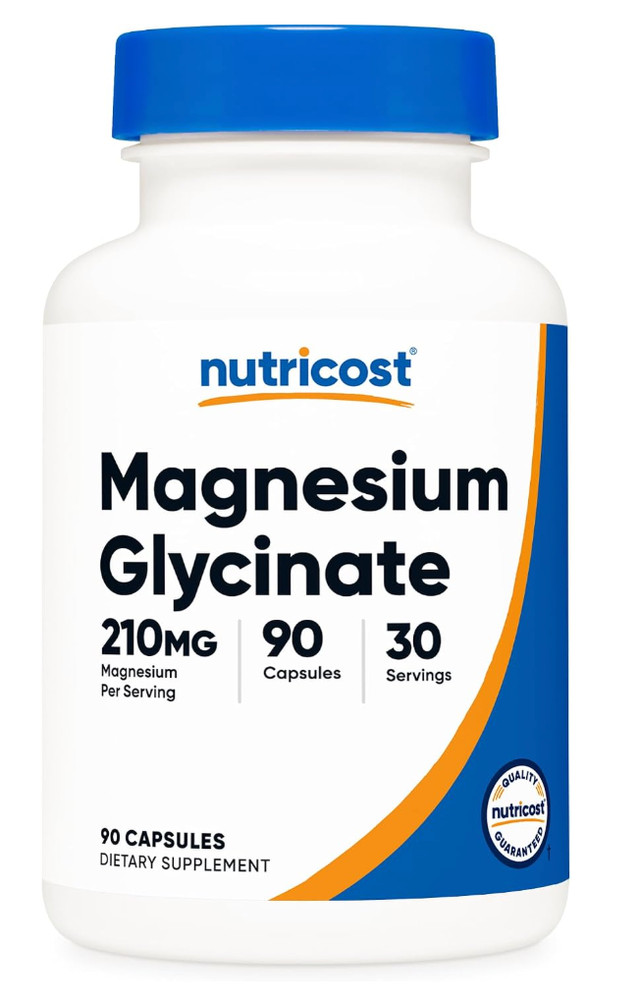 Nutricost Magnesium Glycinate 210mg 90 Capsules EXP 02/29