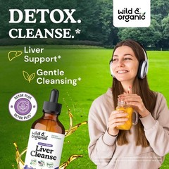Organic Wild Liver Cleanse Detox Tincture Milk Thistle Dandelion Root Herba