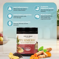 House Of Godard Turmeric Curcumin , (MIXED FLAVOR) 425 Tablet Balls
