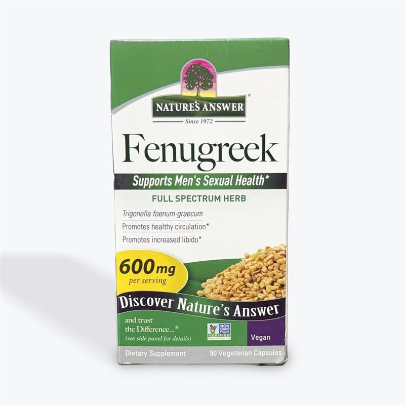 Nature’s Answer, Fenugreek, 600 mg, 90 Vegetarian Capsules