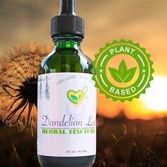 Dandelion Leaf Tincture Pure Liquid Herbal Drops for Liver & Digestive Aid 2oz