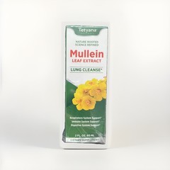Tetyana Mullein Leaf Extract Liquid Drops 1000mg Lung Cleanse 2 oz Exp 10/2027