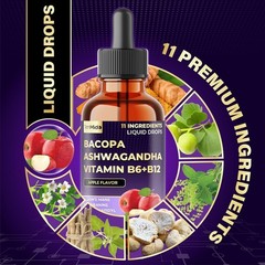 11-in-1 Bacopa Extract – Cognitive & Relaxation Support Drops – 30ml