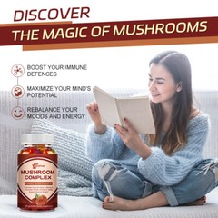 Mushroom gummies help relieve fatigue anti-inflammatory antioxidant properties