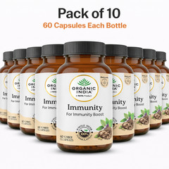 Organic India Immunity 60 Veg Capsules Ayurvedic Herbal Wellness 10 Pack