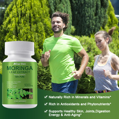 Moringa Oleifera Organic, Natural, 100% Pure Pills – 120 Count MORINGA 5000mg