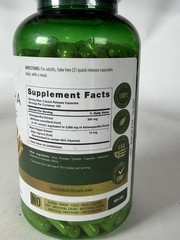 Ashwagandha Capsules 3000mg | 300 Count | Non-GMO, Gluten Free | Exp:10/2027