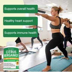 Citrus Bergamot 1500mg – 25:1 Extract, Organic Cholesterol Supplements