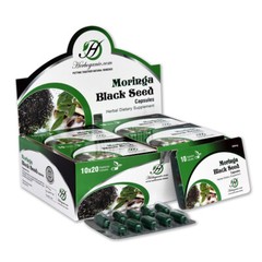 Moringa Black Seed Capsules, Blister Pack 10×20 Capsules, Dietary Supplement