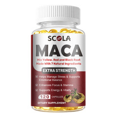 Maca root capsules Male Enhancement Boost Testosterone Sex Drive 120 capsules