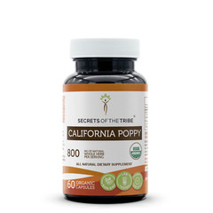 Secrets Of The Tribe California Poppy Capsules, 400 mg