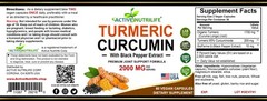 Turmeric Curcumin 1500mg with Black Pepper Joint Support Anti Inflammatory