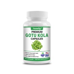 Gotu Kola Extract Capsules Centella Anxiety Brain Health Memory