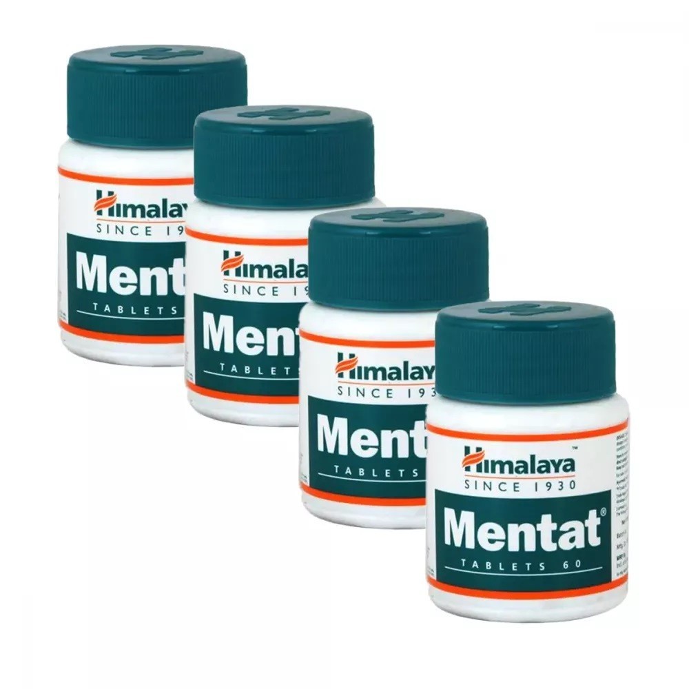 4 x Himalaya Mentat Herbal Ayurvedic 240 Tabs Enhances Memory Power