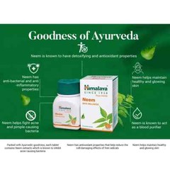 🌿 Himalaya Neem Tablets – Pack of 5 (60 Tablets Each) | Expiry 09/2026