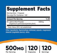 Share Nutricost St John’s Wort Capsules (500mg) 120 Capsules – Vegetarian
