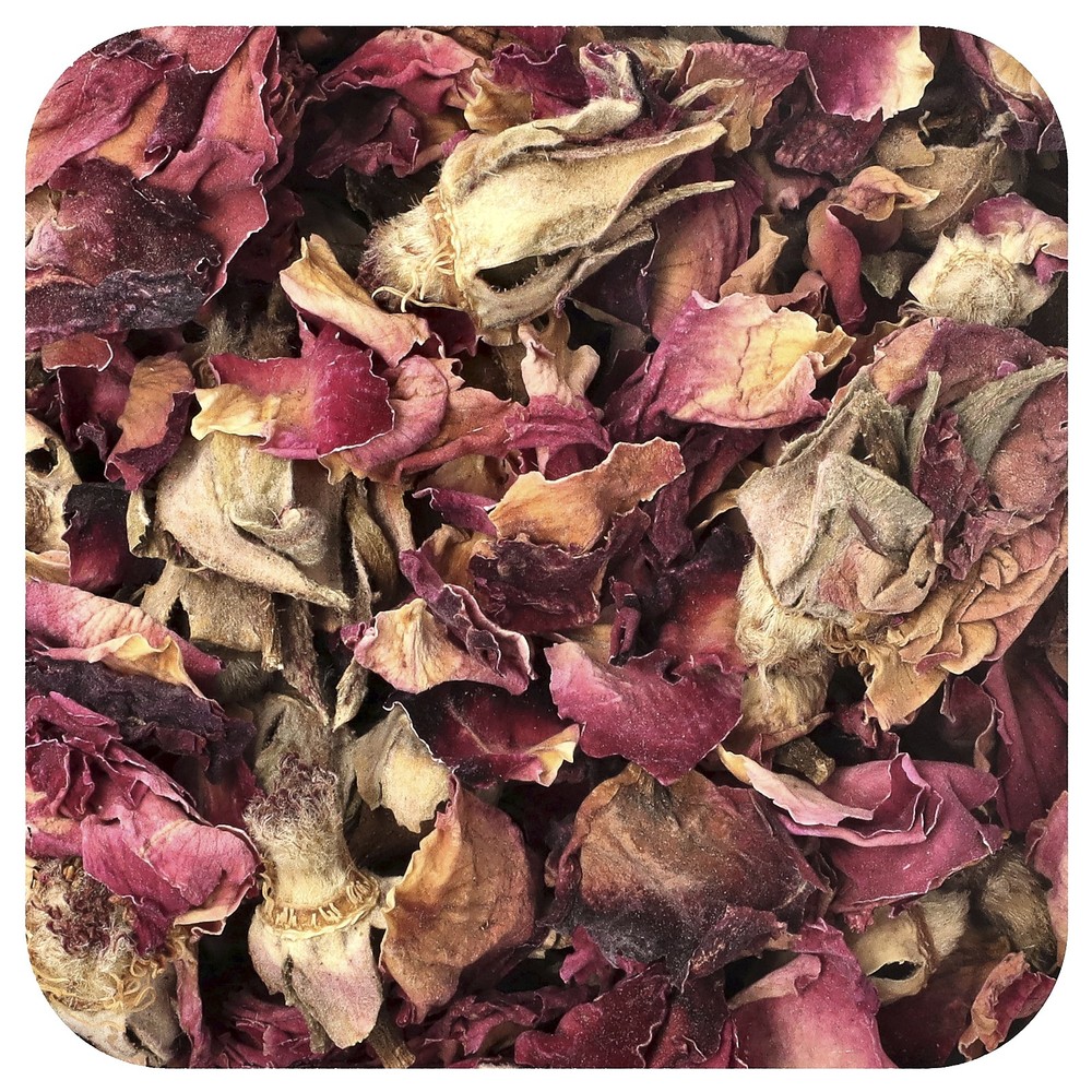 Organic Rose Buds and Petals, Red Organic, 1 lb (453.6 g)